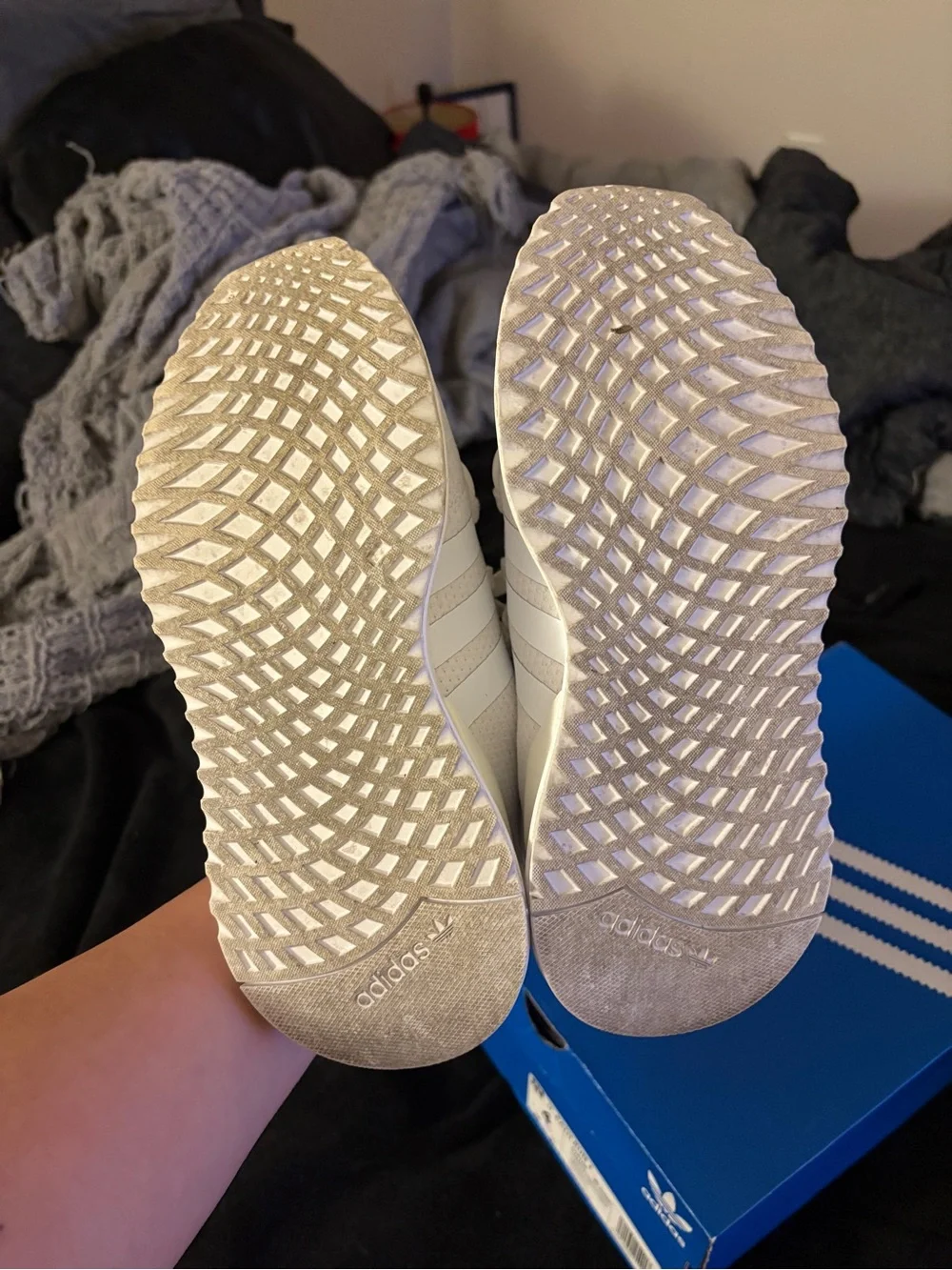 adidas Kids White U_Path Run Lightweight Sneakers